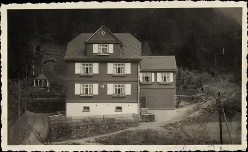 Foto Ak Reichenbach Probstzella in Thüringen, Sommerfrische Max Müller, Unterloquitz