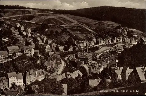 Ak Lauscha in Thüringen, Gesamtansicht der Stadt, Umgebung