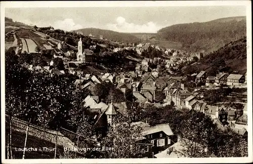 Ak Lauscha in Thüringen, Blick von der Eller über die Dächer der Stadt