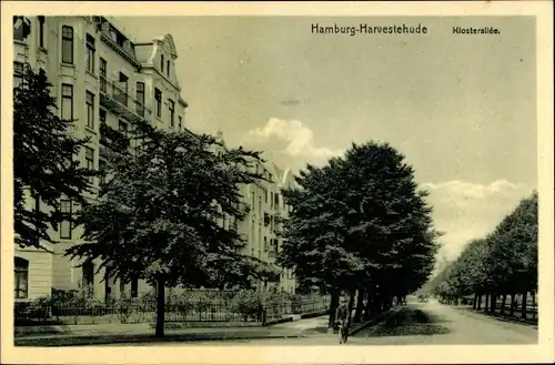 Ak Hamburg Eimsbüttel Harvestehude, Klosterallee, Straßenpartie