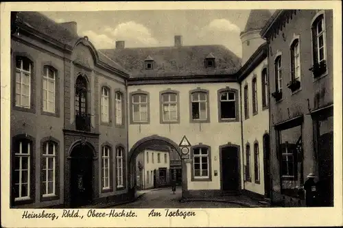 Ak Heinsberg in Nordrhein Westfalen, Obere Hochstraße, Am Torbogen