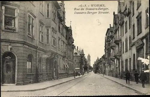 Ak Worms in Rheinland Pfalz, Rue de Donnersberger, Donnersberger Straße