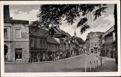 Ak Lutherstadt Eisleben in Sachsen Anhalt, Hallesche Straße, Sanitäre Anlagen Paul Wien