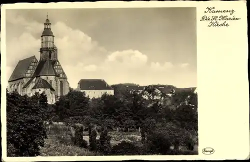 Ak Kamenz in Sachsen, Die St. Marien Kirche