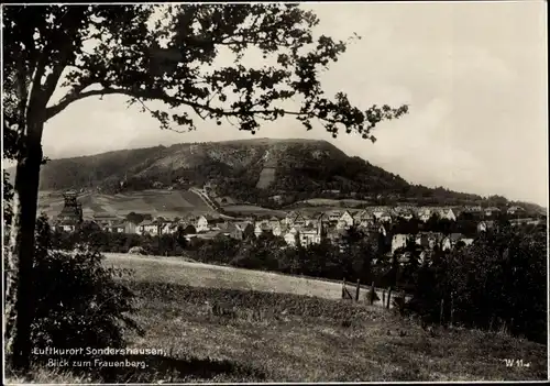 Ak Sondershausen im Kyffhäuserkreis Thüringen, Blick zum Frauenberg