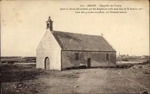 Ak Arlon Morbihan, Chapelle du Croisty, Blick auf eine Kapelle