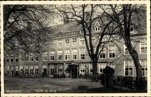 Ak Middelburg Zeeland Niederlande, Hotel de Abdy, Vorderansicht