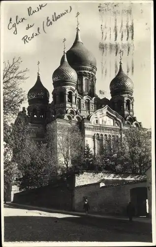 Foto Ak Tallinn Reval Estland, Ansicht der Kirche