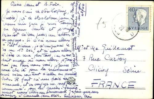 Ak Norrköping Schweden, Järnvägsgatan vid Carl Johans park