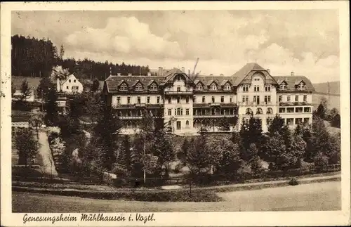 Ak Mühlhausen Bad Elster im Vogtland, Ansicht vom Genesungsheim 