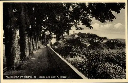 Ak Montabaur im Westerwald, Gebück mit Aussicht von der Terrasse