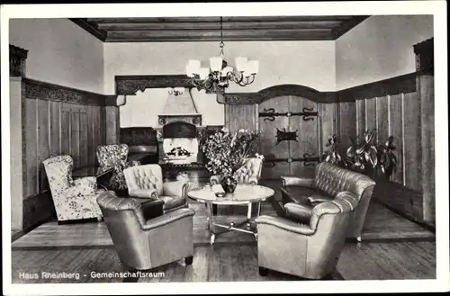 Ak Rheinberg am Niederrhein, Ferienheim der Rheinstahl Eisenwerke Gelsenkirchen AG