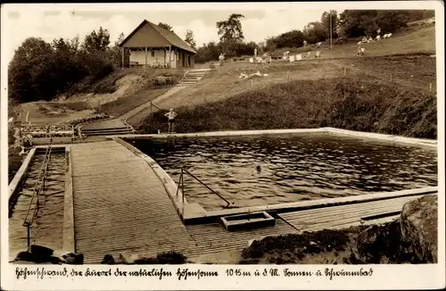 Ak Höchenschwand in Baden Württemberg, Partie am Schwimmbad