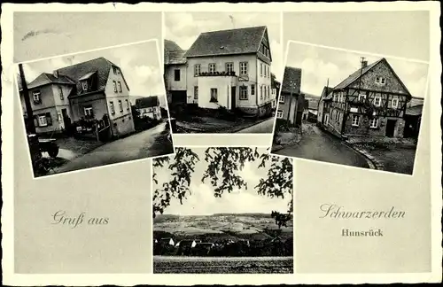 Ak Schwarzerden in Rheinland Pfalz, Ortsansichten, Panorama