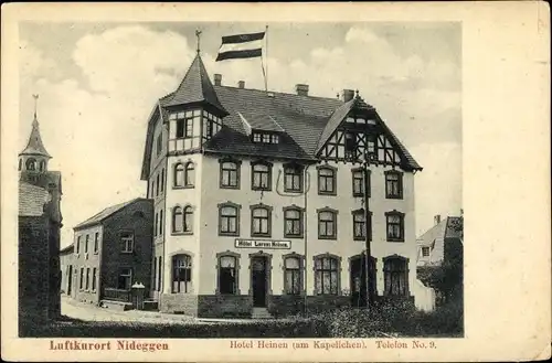 Ak Nideggen in der Eifel, Hotel am Kapellchen, Bes. Lorenz Heinen