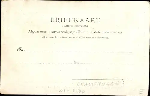 Ak Niederlande, Goldene Kutsche, Königliches Brautpaar, 07. Februar 1901, Wilhelmina, Hendrik