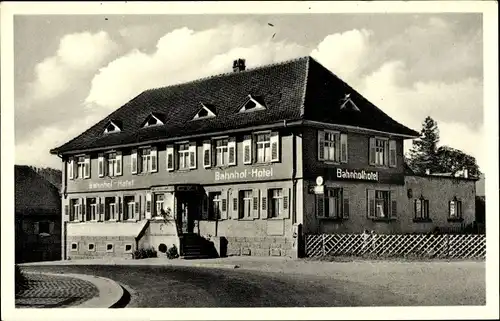 Ak Stockach im Hegau Baden Württemberg, Bahnhofhotel Lohr