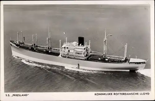 Ak Frachtschiff, SS Friesland, KRL, Ansicht Backbord