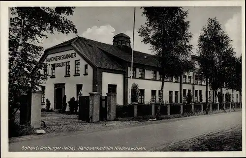 Ak Soltau in der Lüneburger Heide, Handwerkerheim Niedersachsen, Handwerkskammer Harburg