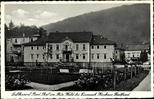 Ak Bad Thal Ruhla im Wartburgkreis, Blick auf das Kurhaus Thalfried, E. Reif