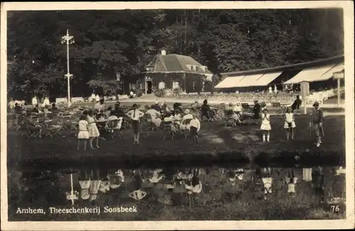 Ak Arnhem Gelderland Niederlande, Theeschenkerij Sonsbeek