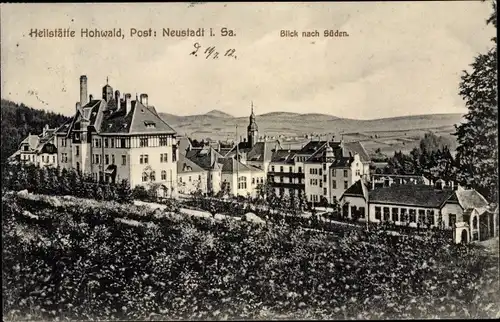 Ak Neustadt in Sachsen, Blick nach Süden