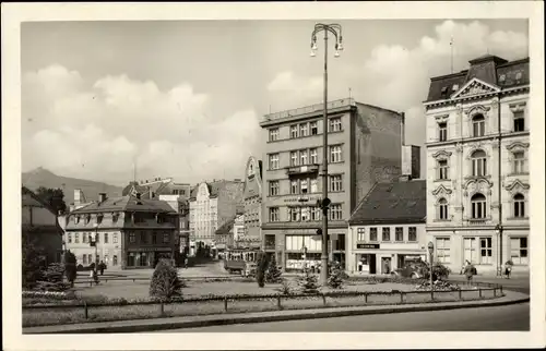 Ak Liberec Reichenberg Stadt, Namesti Kl. Gottwalda, Platz
