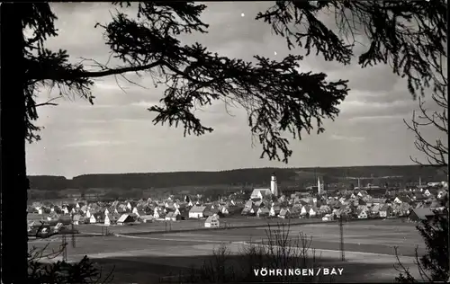 Foto Ak Vöhringen in Bayr. Schwaben, Ansicht vom Ort