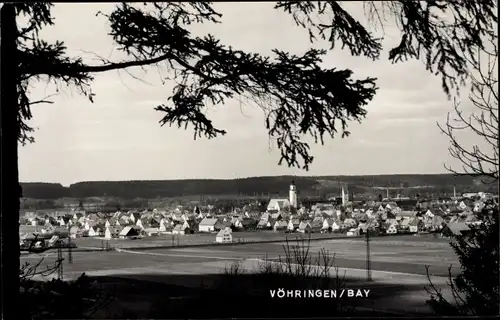 Foto Ak Vöhringen an der Iller in Bayr. Schwaben, Panoramaansicht vom Ort