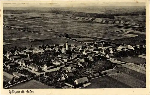 Ak Eglingen Dischingen Baden Württemberg, Blick auf Ortschaft und Umgebung