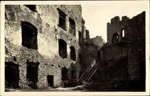 Ak Hukvaldy Hochwald Mährisch Schlesien, Hrad, Burgruine