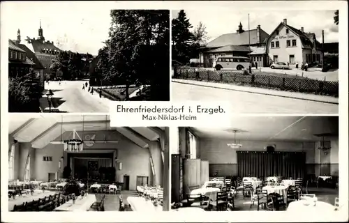 Ak Ehrenfriedersdorf im Erzgebirge, Max-Niklas-Heim, Ansichten 