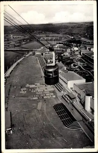 Ak Liège Lüttich Wallonien, Liège Lüttich Wallonien, Expo 1939, Vue panoramique, Luftseilbahn