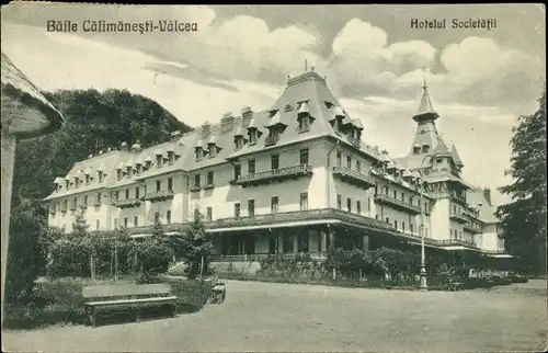Ak Baile Calimanesti Râmnicu Vâlcea Wultsch Rumänien, Hotelul Societatii, Hotelpartie