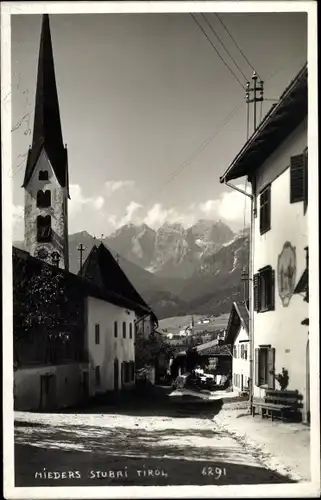 Ak Mieders in Tirol, schöne Detailansicht