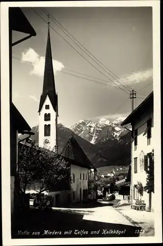 Ak Mieders in Tirol, schöne Detailansicht