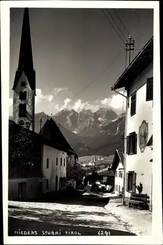 Ak Mieders in Tirol, schöne Detailansicht