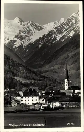 Ak Mieders in Tirol, schöne Detailansicht