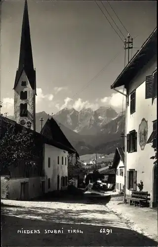 Ak Mieders in Tirol, schöne Detailansicht