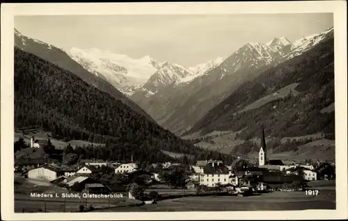 Ak Mieders in Tirol, schöne Detailansicht