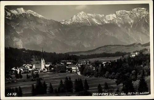 Ak Mieders in Tirol, schöne Detailansicht