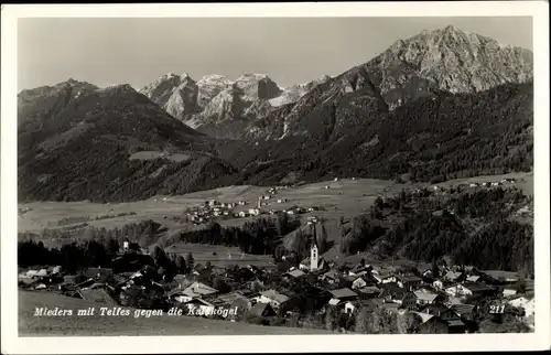 Ak Mieders in Tirol, schöne Detailansicht