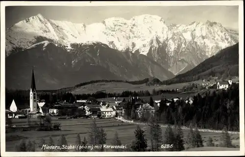 Ak Mieders in Tirol, schöne Detailansicht