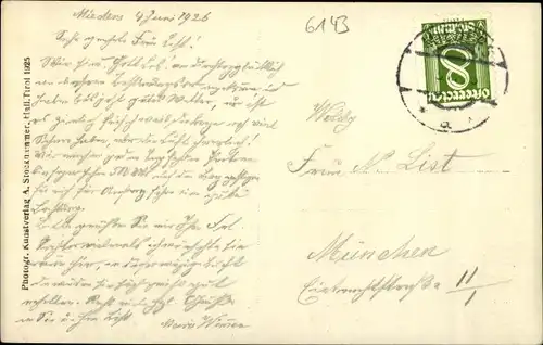 Ak Mieders in Tirol, schöne Detailansicht