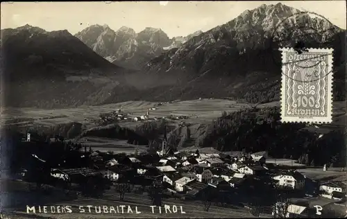 Ak Mieders in Tirol, schöne Detailansicht