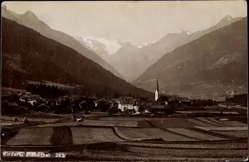Ak Mieders in Tirol, schöne Detailansicht