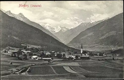 Ak Mieders in Tirol, schöne Detailansicht