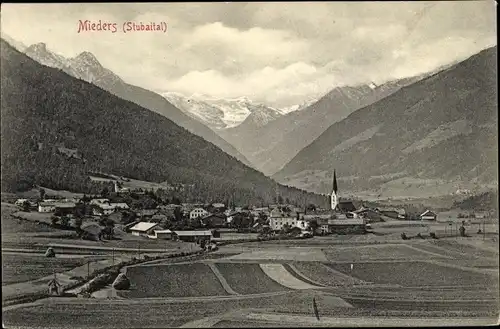 Ak Mieders in Tirol, schöne Detailansicht