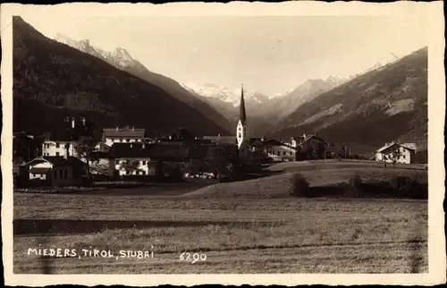 Ak Mieders in Tirol, schöne Detailansicht