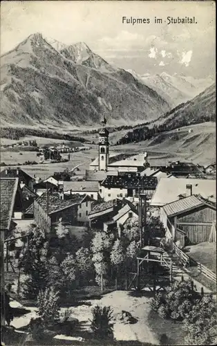Ak Fulpmes in Tirol, schöne Detailansicht